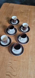 6 kopjes en 6 koffieschotels, Ophalen of Verzenden, Keramiek