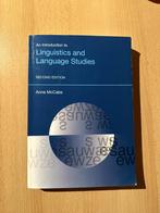 An Introduction to Linguistics and Language Studies, Boeken, Ophalen of Verzenden, Zo goed als nieuw, Hoger Onderwijs, Anne McCabe