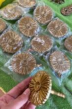 set van koperen gordijn ornamenten, Antiek en Kunst, Ophalen of Verzenden, Koper