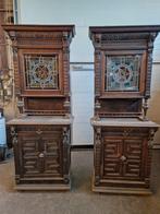 2 antieke mechelse kasten (vol eik), Antiek en Kunst, Ophalen