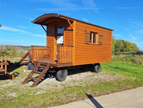 Nieuwe houten aanhangwagen, Tuin en Terras, Tuinmeubel-accessoires, Nieuw, Ophalen of Verzenden