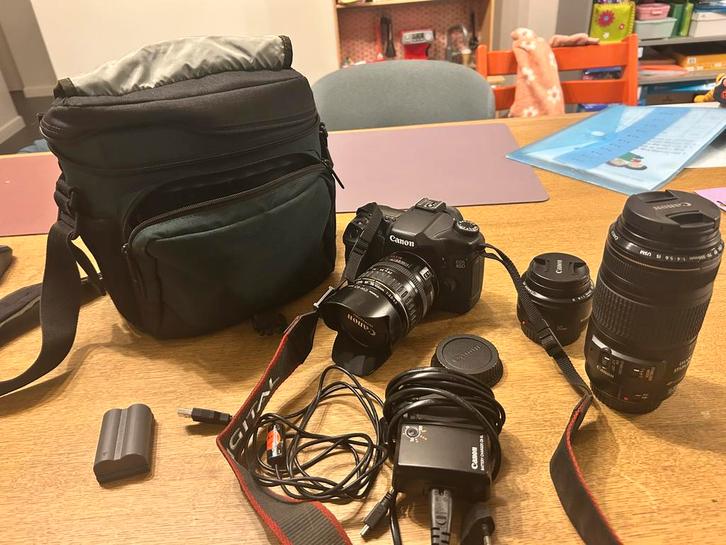 Canon EOS 40D met lens 75-300, 28-105 en 50mm, Audio, Tv en Foto, Fotocamera's Digitaal, Gebruikt, Compact, Canon, Ophalen