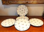 Set van 6 Antieke Vieux Paris Porseleinen Borden, Ophalen of Verzenden