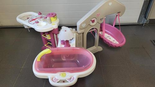 Smoby Baby Nurse + poppenwagen, Kinderen en Baby's, Speelgoed | Poppen, Zo goed als nieuw, Ophalen
