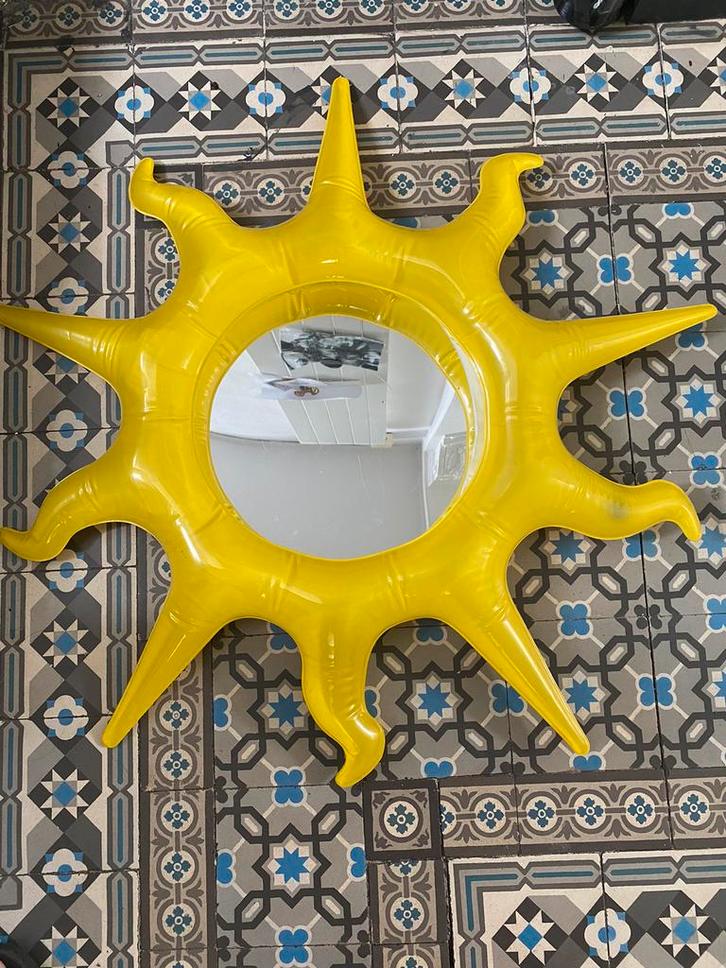 Opblaasbare zonnespiegel, Huis en Inrichting, Woonaccessoires | Spiegels, Gebruikt, Ophalen of Verzenden