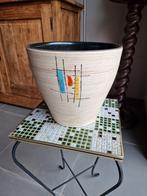 Grote vintage keramische bloempot, Antiek en Kunst, Ophalen of Verzenden