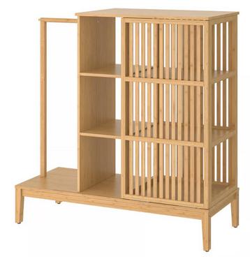 Ikea: NORDKISA Open kledingkast, bamboe beschikbaar voor biedingen