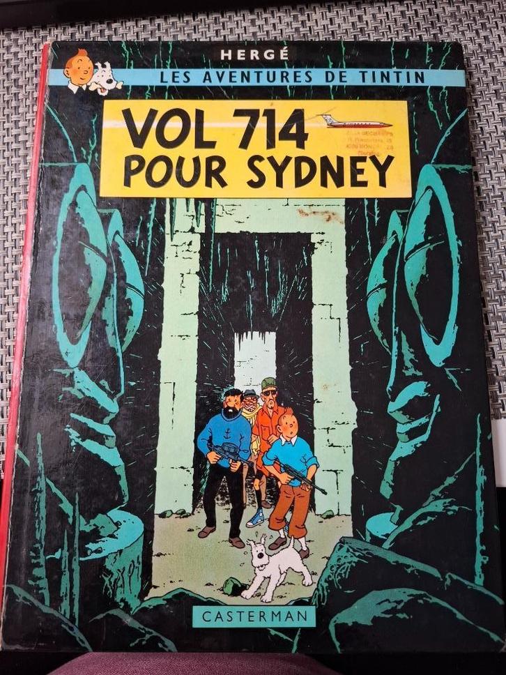 Vends lot de 4 BD anciennes Tintin, Boeken, Stripverhalen, Gelezen, Meerdere stripboeken, Ophalen of Verzenden