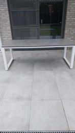 Tuintafel met keramisch blad betonlook, Tuin en Terras, Ophalen of Verzenden