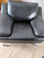 Lederen fauteuil, Ophalen, Zo goed als nieuw, Leer