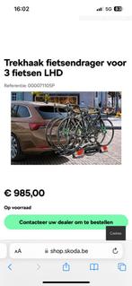 Skoda fietsendrager 3 fietsen nieuw in doos, Enlèvement, Neuf