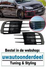 Glans Zwarte Mistlamp Grill Bumper Geschikt Voor VW Golf 6 G, Verzenden