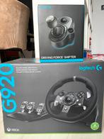 Volant logitech g920 compatible pc/xbox + levier de vitesse, Enlèvement, Comme neuf