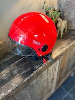 Vespa helm rood, Fietsen en Brommers, Ophalen, Zo goed als nieuw
