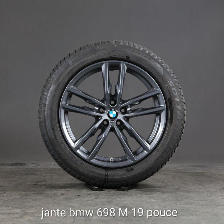 19" allu BMW wielset + Pirelli winterbanden - onberispelijke, Auto-onderdelen, Banden en Velgen, Velg(en), Winterbanden, 19 inch