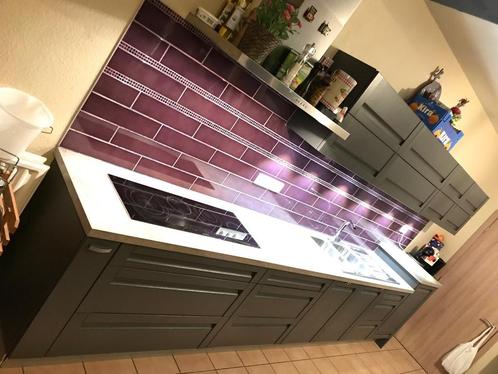 Cuisine équipée, Huis en Inrichting, Keuken | Complete keukens, Gebruikt, Overige typen, Grijs, Overige materialen, Ophalen