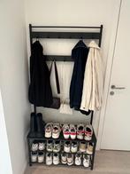 Vestiairerek / kapstok met schoenenrek – zwart, Huis en Inrichting, Woonaccessoires | Kapstokken, Ophalen, Overige typen, Zo goed als nieuw