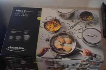 keuken, Enlèvement, Neuf, Inox, Ensemble de casseroles