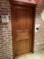 eiken houten deuren (incl chambranten ) - 4 stuk, Doe-het-zelf en Bouw, Deuren en Vliegenramen, Ophalen, Gebruikt, 80 tot 100 cm