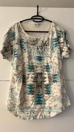 Casual ladies witte T-shirt met print, Kleding | Dames, T-shirts, Wit, Ophalen of Verzenden, Korte mouw, Gedragen