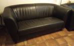Deux divans cuir brun, 3 et 2 places, Huis en Inrichting, Zetels | Zetels, Ophalen, Gebruikt, Overige maten, Leer