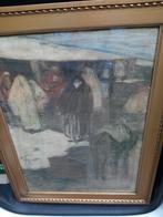 (Marius Bauer ( 1867- 1932 ) .Titel " Turksche vrouwen ", Antiquités & Art, Art | Peinture | Classique, Enlèvement ou Envoi