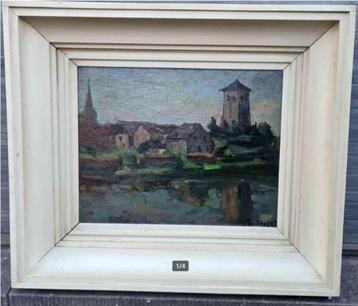 Huile sur panneau tour de pont de loup signe Henri spitsaert beschikbaar voor biedingen