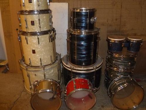 batteries PREMIER +tromsa +sonor+ futs divers a restauré, Muziek en Instrumenten, Drumstellen en Slagwerk, Gebruikt, Premier, Verzenden