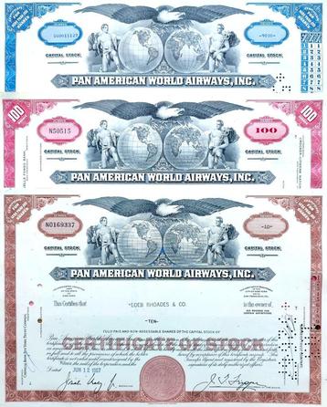 3X Pan American World Airways Inc. (Juan Trippe) 1964-67 beschikbaar voor biedingen