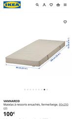 Matelas à ressorts vannareid Ikea (80x200 ou 160x200), Eenpersoons, Nieuw, Ophalen of Verzenden, 80 cm