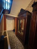 Antieke kast, twee schuiven, spiegeldeur, Antiek en Kunst, Antiek | Meubels | Kasten, Ophalen