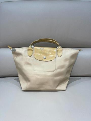 Sac Longchamp, Enlèvement ou Envoi, Comme neuf, Beige, Sac à main