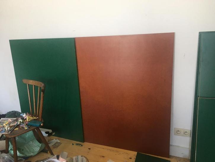 Betonplex berk - groen/lichtbruin coating, Trimaform, nerf, Doe-het-zelf en Bouw, Platen en Panelen, Nieuw, Betonplex, Minder dan 20 mm