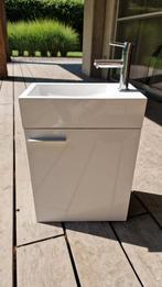 Lavabo met kraan en kast, Huis en Inrichting, Badkamer | Badkamermeubels, Ophalen, Gebruikt