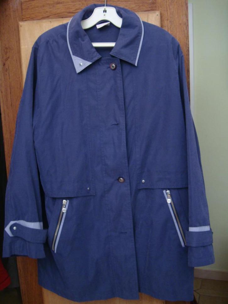 lichte parka - blauwe - maat 42:44 - als nieuw, Kleding | Dames, Jasjes, Kostuums en Pakken, Zo goed als nieuw, Jasje, Maat 42/44 (L)