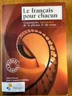 Le Francais pour Chacun, Livres, Livres scolaires, Secondaire, Plantyn, Enlèvement ou Envoi, Neuf