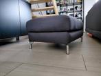 Grote poef / Blauwgrijs, Huis en Inrichting, Ophalen, 75 tot 100 cm, Zo goed als nieuw, Rechthoekig