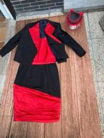 Dames tenue Rood/Zwart met hoedje, Vêtements | Femmes, Habits de circonstance, Enlèvement, Porté, Taille 38/40 (M), Rouge