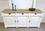 Prachtig wit landelijk dressoir, Ophalen, 150 tot 200 cm, Zo goed als nieuw, 25 tot 50 cm