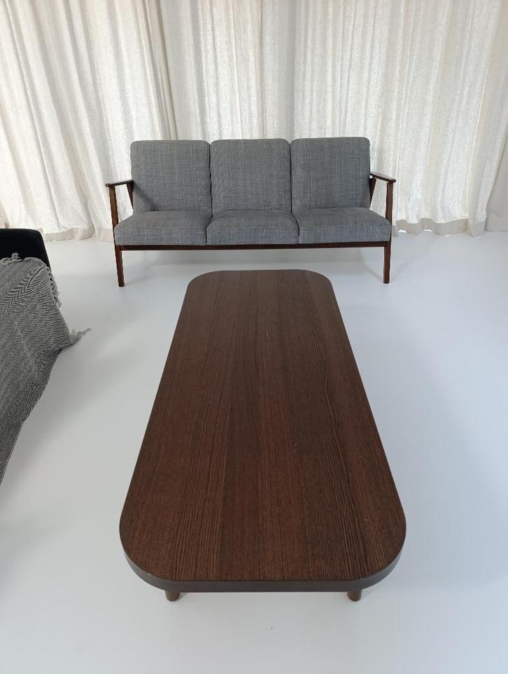 Houten salontafel bruin, Huis en Inrichting, Tafels | Salontafels, Gebruikt, Minder dan 50 cm, 100 tot 150 cm, 50 tot 100 cm, Rechthoekig