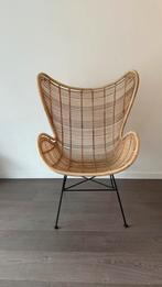 HK living rotan egg chair, Huis en Inrichting, Fauteuils, Ophalen, Zo goed als nieuw, 75 tot 100 cm, Riet of Rotan