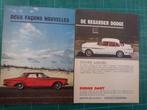Dodge - publicité papier - 1962, Overige typen, Gebruikt, Ophalen of Verzenden