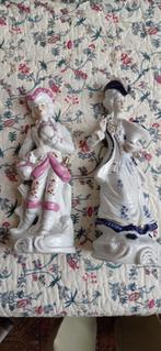 Deux belles statuelles en faïence (couple), Ophalen of Verzenden
