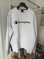 Vintage Champion White Sweatshirt Pull XL Extra Large, Enlèvement ou Envoi, Porté, Blanc, Taille 56/58 (XL)