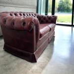 Vintage chesterfield zetel / fauteuil / couch, Antiek en Kunst, Antiek | Meubels | Stoelen en Sofa's, Ophalen of Verzenden