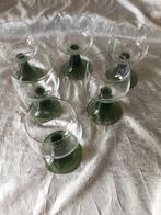Vinitage moeselwijnglas met groene voet, Verzamelen, Ophalen of Verzenden, Zo goed als nieuw, Overige typen