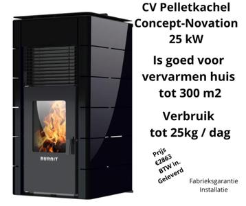 BURNiT Concept-Novation 25 kW Pelletkachel CV