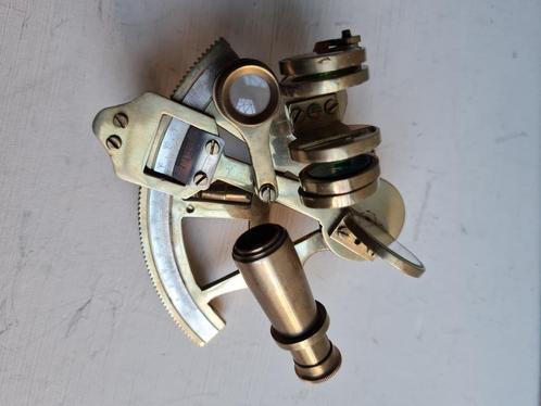 Kleine Stanley & Co sextant reproduktie model jaren 1980, Antiek en Kunst, Antiek | Gereedschap en Instrumenten, Ophalen of Verzenden