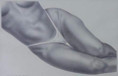 DANIEL BOUCHERIE / EROTISCH NAAKT / ORIGINEEL WERK / 50x70cm, Antiek en Kunst, Kunst | Schilderijen | Modern, Ophalen of Verzenden