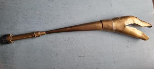 Antiek koperen oldtimer snake horn Nice Sound, Antiek en Kunst, Antiek | Brons en Koper, Koper, Ophalen of Verzenden